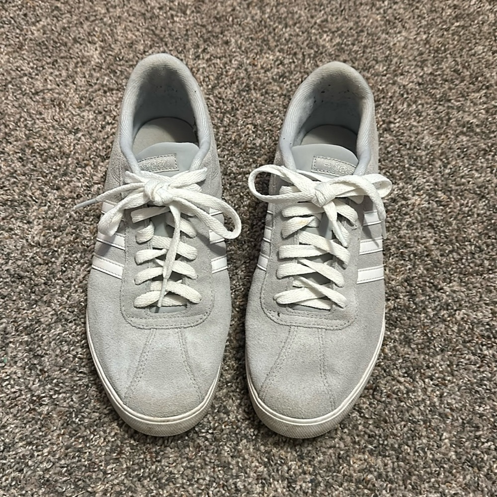 Adidas Women’s Suede Gray Sneakers Size 9.5